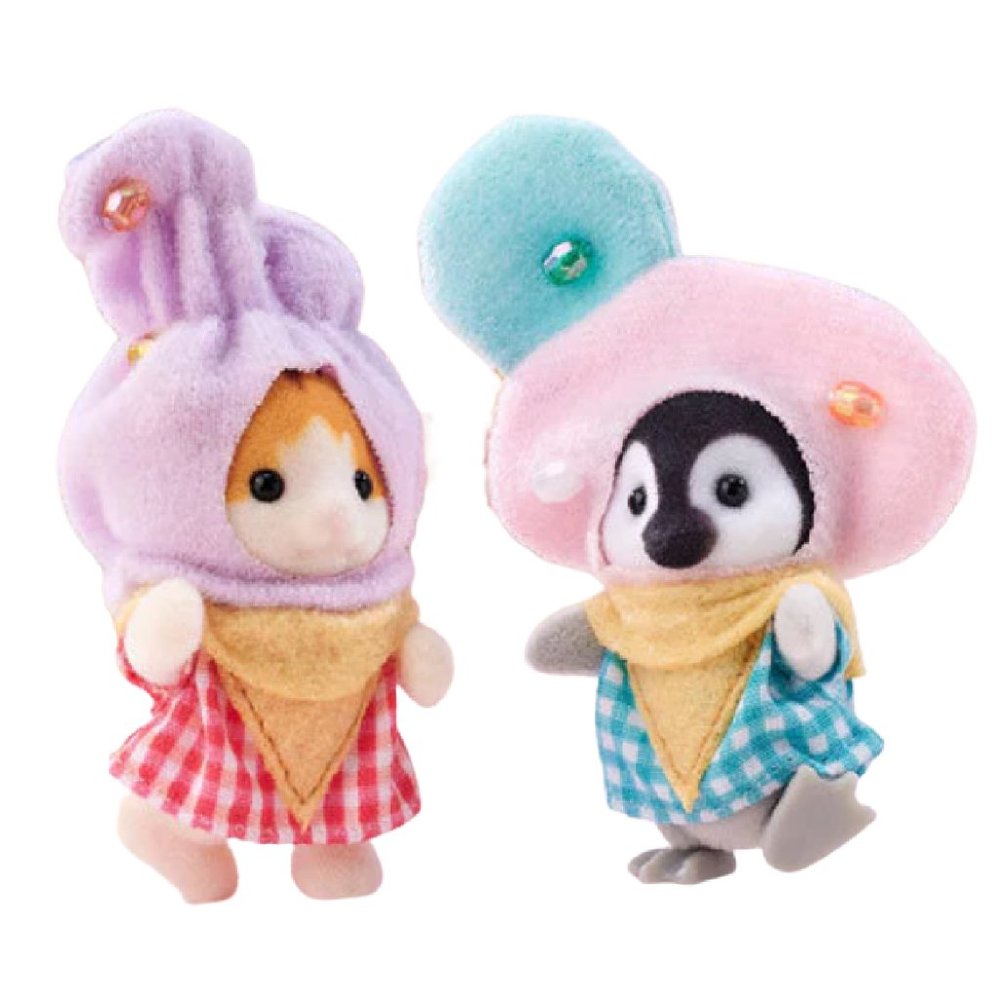 Calico Critters ICE CREAM Pair Babies 2022 Sylvanian Families From Japan